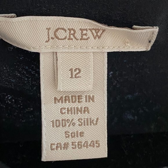 ❤️SOLD❤️J. Crew Blythe 100% Silk Blouse Button Dow - Picture 4 of 8